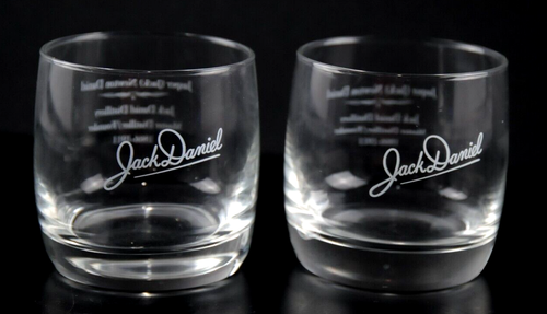Set of 2 JACK DANIEL Collectible Jasper Newton Daniel Glasses, 3 1/4-in. Tall - Picture 3 of 6