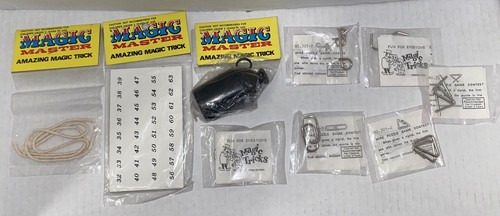 Magic Master Lot #1 of 9 Amazing Magic Tricks NEW Old Store Stock - Picture 1 of 11