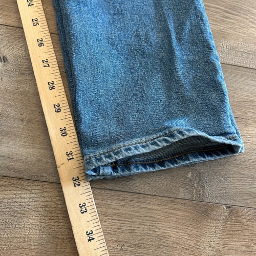 J. Crew 770 Stretch Jeans Herren Gr. 29x32 Blau Light Wash Tapered Distressed Tasche - Bild 12 von 12