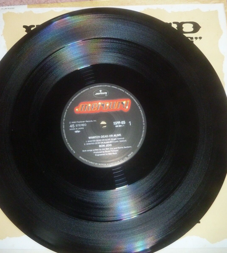 BON JOVI WANTED DEAD OR ALIVE/ SHOT THROUGH THE HEART JAPAN 12" Record Japan - Picture 10 of 12