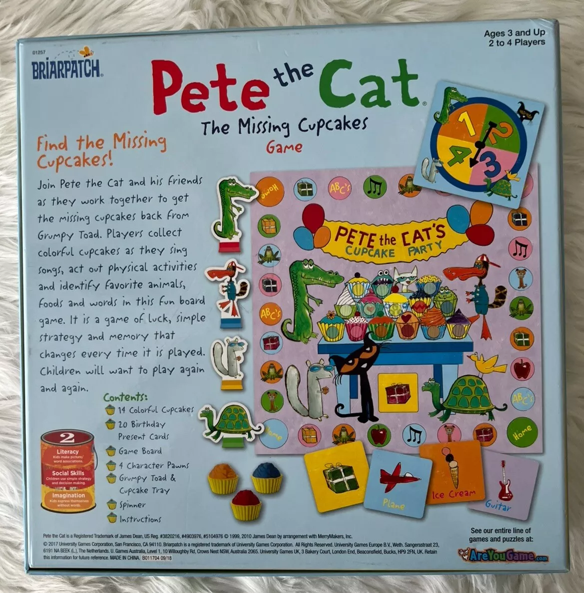  Pete the Cat Missing Cupcakes Board Game from