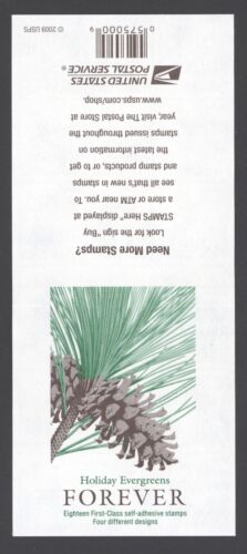 2010 US Scott #4485b Holiday Evergreens Forever Stamps Booklet Pane of 18, MNH - Picture 2 of 2