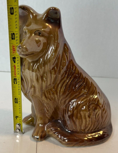 Vintage Collie Dog Figurine Lassie Ceramic Pottery Porcelain Brazil 4155 - Picture 9 of 10