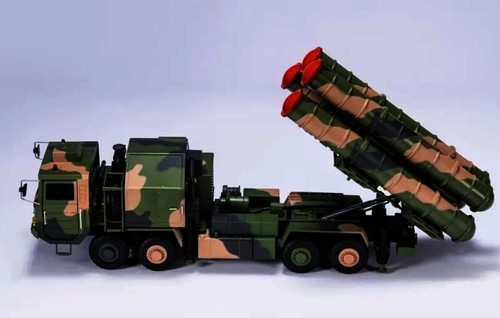 1:32 39CM HQ-9 Antiaircraft Missiles System Truck Diecast Military Armor Model - Picture 3 of 8