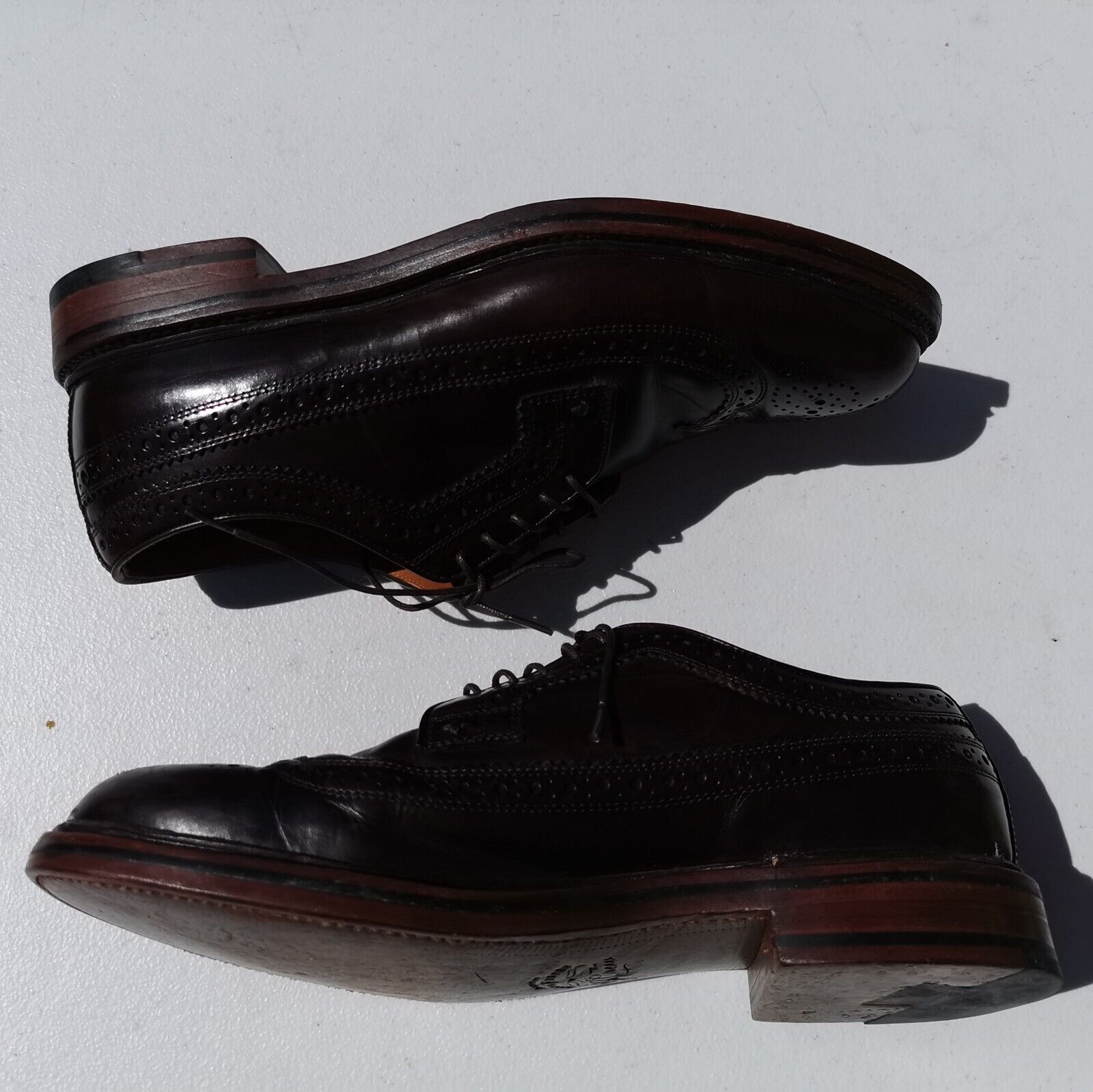 J Crew Sz 8 Or 41 Ludlow Brown Wing Tips All Leat… - image 5