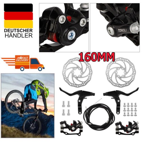 Fahrrad Scheibenbremse Set mechanische Scheibe vorne hinten MTB Bremsscheibe - Bild 2 von 16