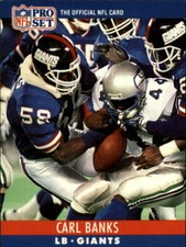 1990 Pro Set Football Base Singles #1-272 (Pick Your Cards)