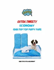 300 23x36" Extra Thirsty Quilted Top Extra Absorbent Economy Puppy Piddle Pads