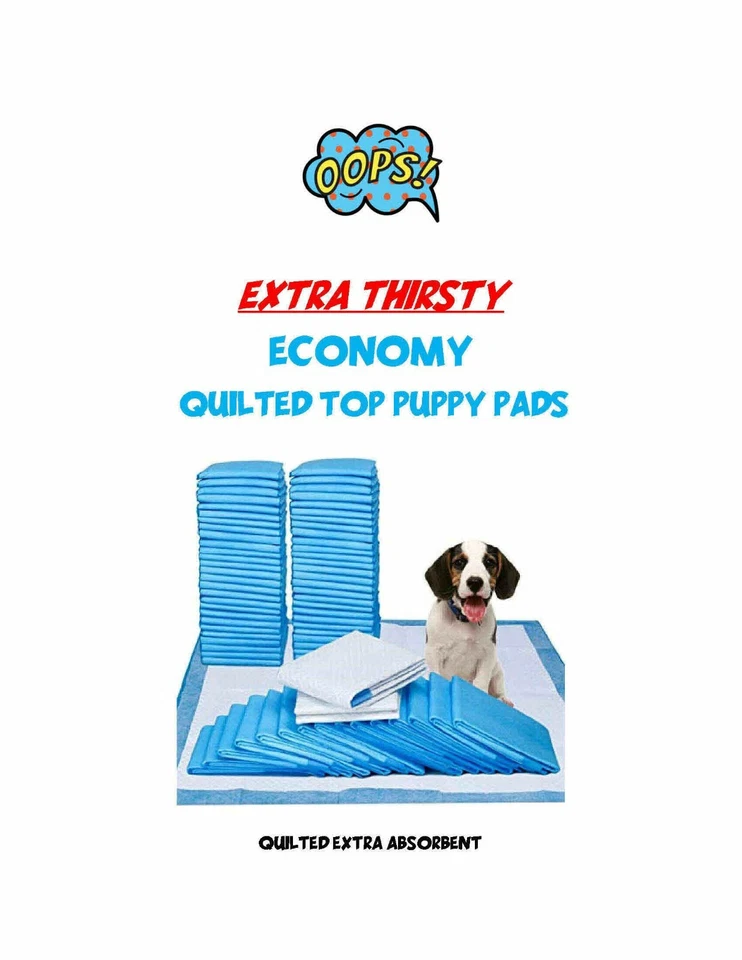 MEDLINE 300 23x36" Extra Thirsty Quilted Top Extra Absorbent Economy Puppy Piddle Pads