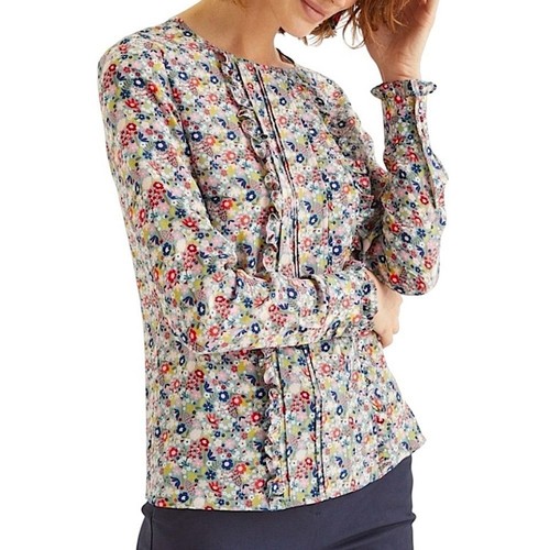 Blusa floral de seda Boden Matilda talla 4 W0399 - Imagen 11 de 11