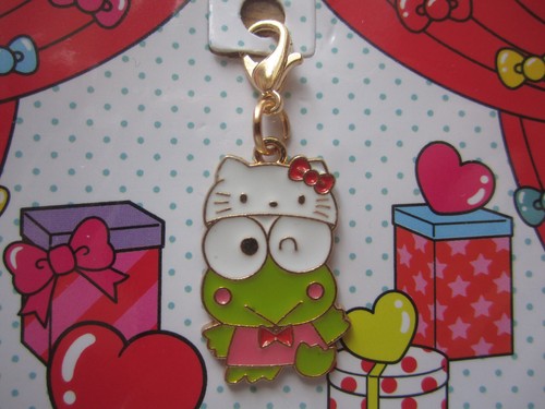 Sanrio JAPAN 2024 "KeroKeroKeroppi" Hello Kitty 50th Anniversary Charm 25x25mm - Bild 2 von 3