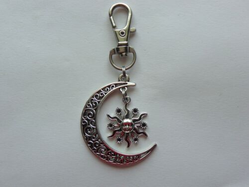 CRECENT MOON SUN CELESTIAL KEYCHAIN CLIP FOR PURSE BAG BACKPACK - 第 2/3 張圖片