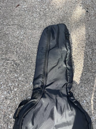 Ibanez Logo Guitar Gig Bag Black Single Outer Pocket Backpack Straps Zipper 41" - Picture 4 of 10