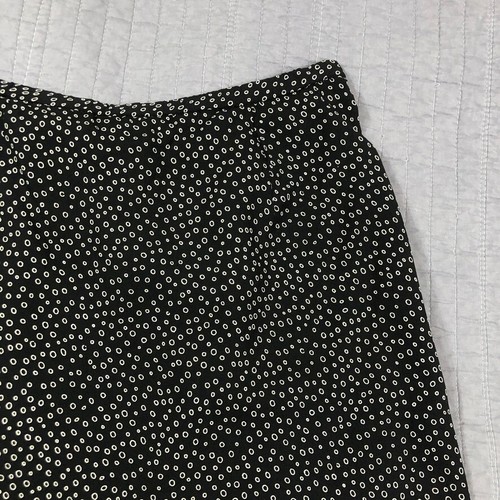 Talbots Skirt Women 16 Petites Black Dots Pure Silk A Line Office Career - Picture 22 of 24
