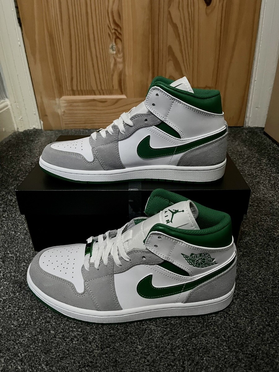 Nike Air Jordan Mid SE Light Smoke Grey/Pine Green Size Now In 