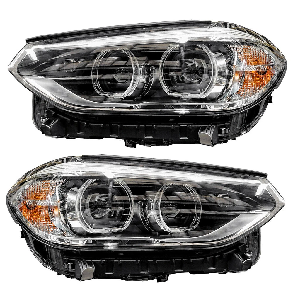 PAIR OF LED HEADLIGHTS FITS BMW X3 SPORT 2018 2019 2020 