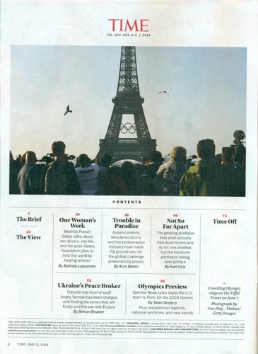 TIME MAGAZINE-2024-MELINDA FRENCH GATES COVER+PARIS OLYMPICS PREVIEW+NOAH LYLES - Imagen 2 de 5