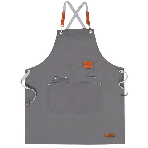 1pc Unisex Chef Adjustable Cooking Apron with Pockets For Kitchen Restaurant - Picture 23 of 23