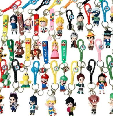 Cartoon Anime Show Keychain Cute Animal Figure Keyring Collection Decoration