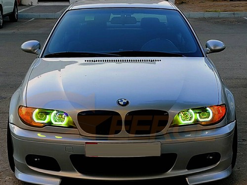 For BMW E46 ANGEL EYES Coupe Convertible LCI Multi Color DTM M4 Style RGB Led - Picture 10 of 13