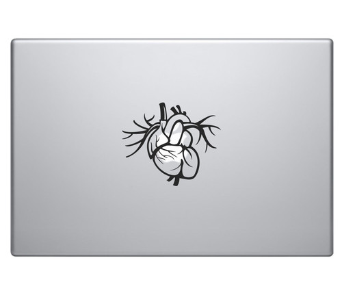 Heart Vinyl Decal Sticker Skin MacBook Pro Air 13" 15" 17" Laptop Sticker iPad - Picture 1 of 2