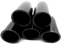 Slide On Round Flexible End Cap Covers Tube Pipe Pole Bolt 1" Length 20 OD Sizes