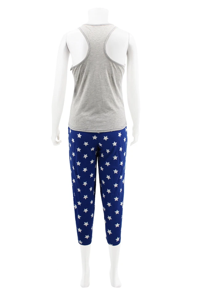 NUEVO CON ETIQUETAS Hello Kitty "American Kitty" Mujer Pantalones y Camiseta sin mangas Pijama S,M,L,XL Foto 3 de 4