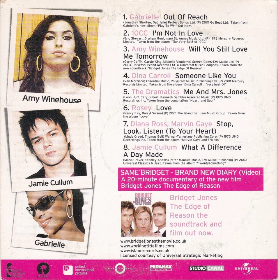 BRIDGET JONES Special Edition CD Plus Film Feature - Bild 2 von 3