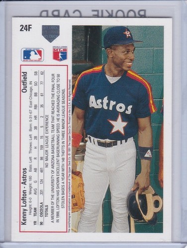 Kenny Lofton Rookie Card Baseball 1991 Upper Deck Final Edition RC Astro Indians - Bild 2 von 2