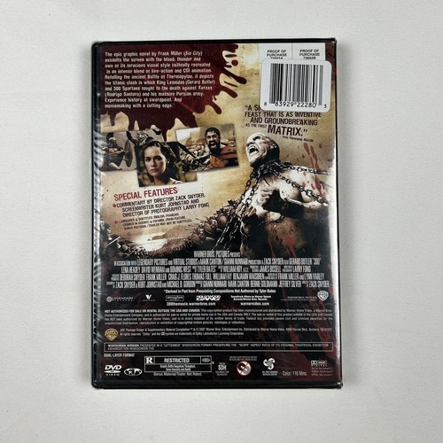 300 DVD Movie Widescreen Edition 2007 - NEW Factory Sealed - Picture 2 of 3