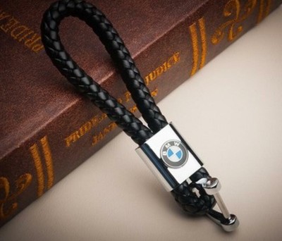 Download New Men Universal BMW Key Holder Keychain Elegant Woven Leather Strap Keyfob | eBay