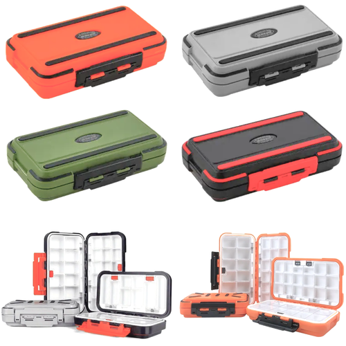 Fishing Tackle Box Lure Waterproof Compartments 2 Layer Hook Storage Case Hook - Picture 1 of 67