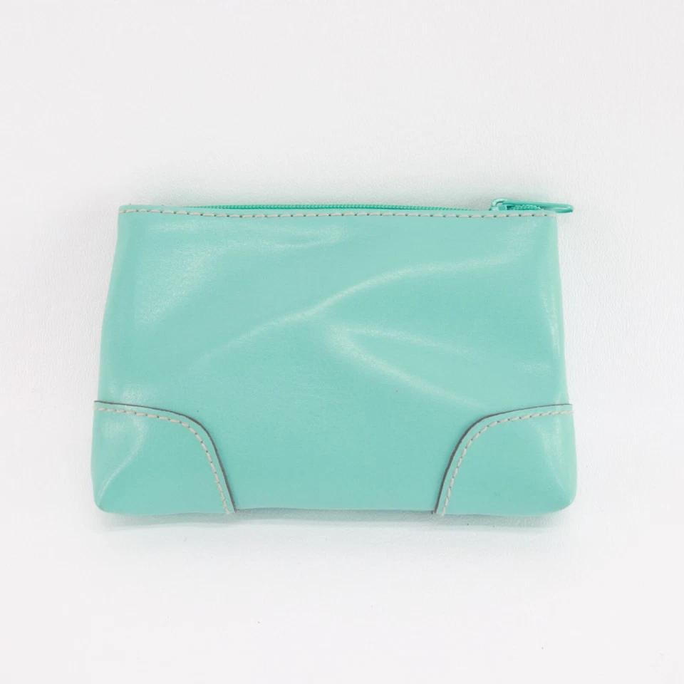 Liz Claiborne Villager 化妆盒小号浅绿色拉链衬里 — 第 2/4 张图片