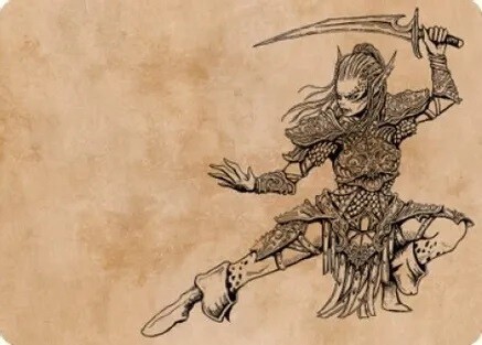 MTG - Lae'zel, Vlaakith's Champion Art Card, Baldur's Gate Art Cards - Bild 1 von 13