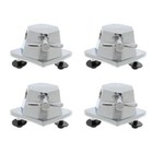 <!--F#f_0-->4Pcs Chrome Floor Tom Leg Mount Bracket Tom Drum Set Replacement Part Access<!--F/-->