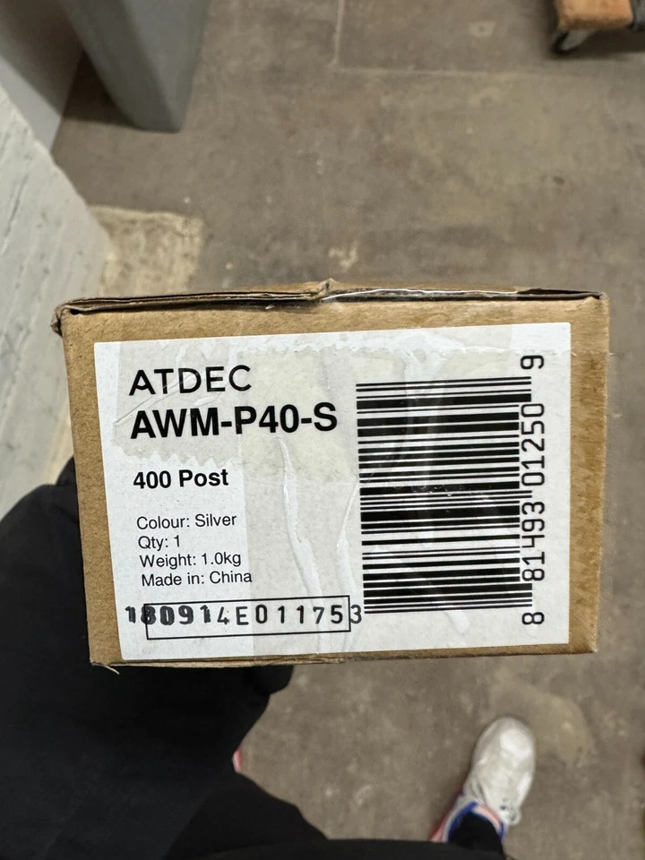 Atdec AWM-A46-S Silver, Monitor Mounting POST - 22x Available! - Image 3 of 4