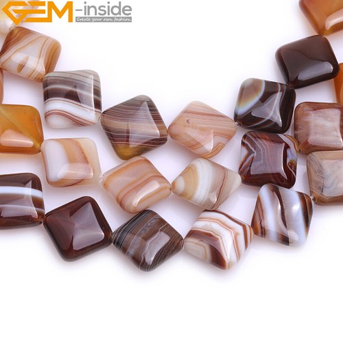 Natural Onyx Assorted Shape Stone Beads Jewelry Making 15" Stripe Botswana Agate - Picture 11 of 28
