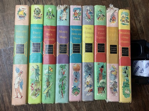 Through Golden Windows Set 9 Books ~ Vintage Childrens Books ~ 1958