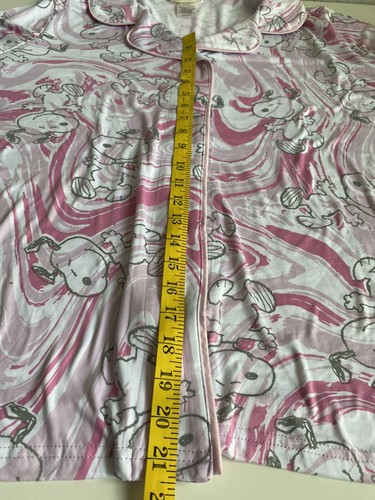 Peanuts SNOOPY Pink Women’s Sz 2X Pajama PJ Set Pants Long Sleeve Munki Munki - Picture 6 of 9