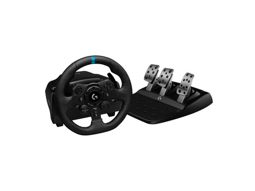 Logitech G923 Racing Wheel and Pedals for PS5, PS4 and PC - Picture 1 of 9