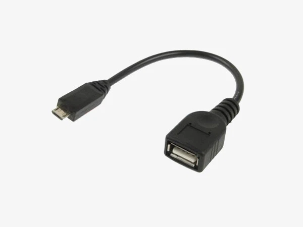 ADATTATORE CAVO OTG MICRO USB 5 PIN MASCHIO a USB FEMMINA TABLET CELLULARI q - Immagine 2 di 4