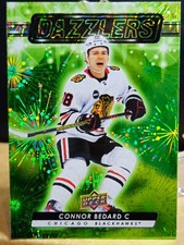2023-24 Upper Deck connor Bedard Green dazzlers