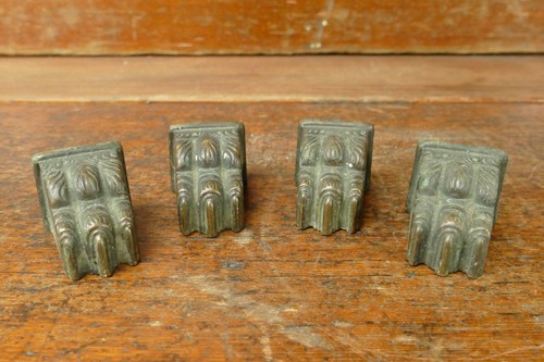 Antique Lion Claw Feet Furniture Table Leg Foot Brass Hardware Lot of 4