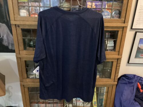 NWT Milwaukee Brewers MLB GM Navy SPELL OUT S/S Performance T-Shirt SZ XXL -Cool - Picture 3 of 12