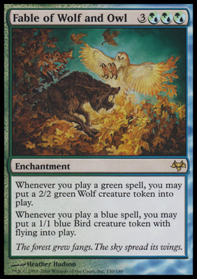MTG FABLE OF WOLF AND OWL EXC - MÄRCHEN VOM WOLF UND DER EULE - EVN - MAGIC