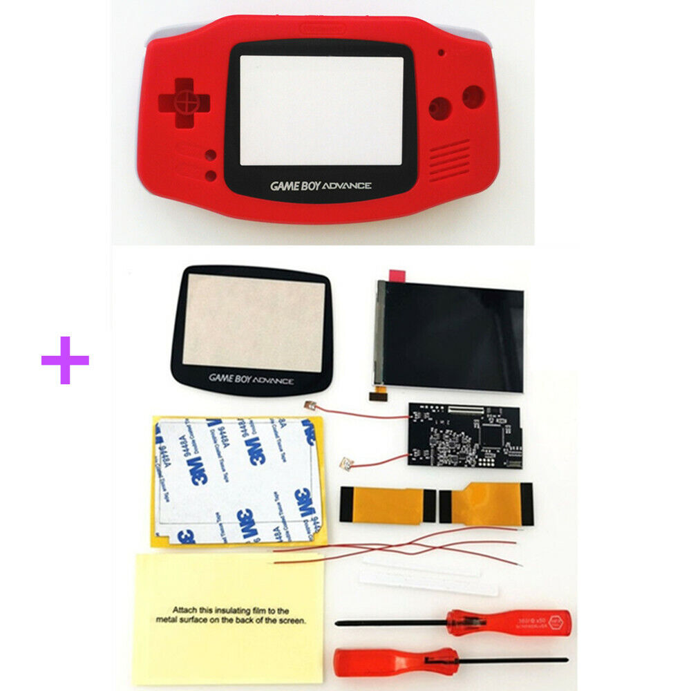 GBA Game Boy Advance No Cut IPS Backlight Mod Kit – Retro Game Repair Shop  LLC