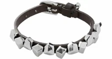 UNO DE 50 ICE CUBES Studded Leather Bracelet $125 MSRP MADE IN SPAIN