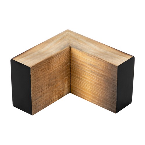 4PC 5.9*3.9" Black Wooden Furniture Legs Pine Wood L-Shaped Table Sofas Feet - Picture 14 of 14
