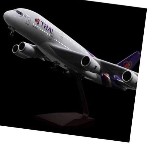 Model Thai Airbus Airways A380 Diecast Aircraft Jc Wings 1:60 Airplane Bare Meta - Picture 8 of 10