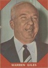 1960 Fleer Baseball Greats - Warren Giles #73